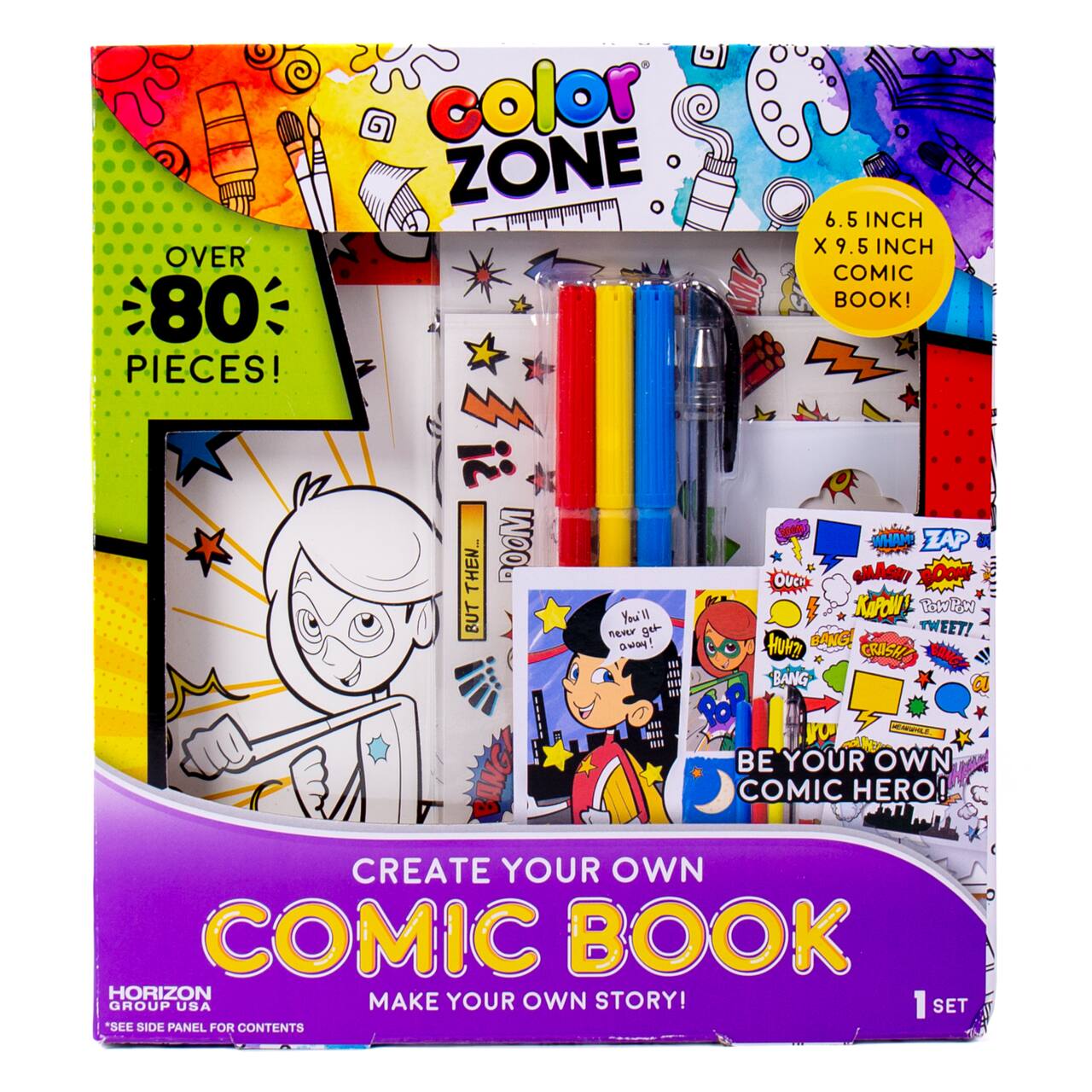 Color Zone® Create Your Own Comic Book Kit